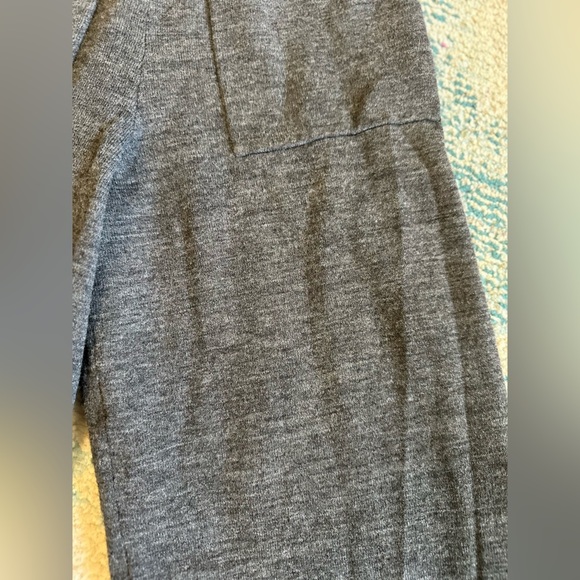 Aritzia Wilfred Brion Cropped Wool High Waist Wide Leg Pant Dark Grey - Picture 11 of 14